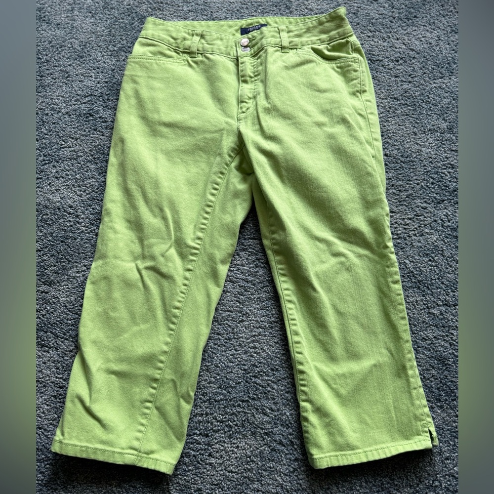 Chaps Lime green Capri size 6